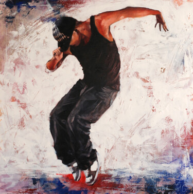 Peinture intitulée "Street dancer V" par Igor Shulman, Œuvre d'art originale, Huile