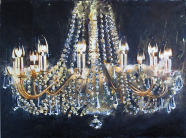 Pittura intitolato "The second chandeli…" da Igor Shulman, Opera d'arte originale