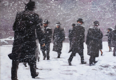 Painting titled "Winter. NY" by Igor Shulman, Original Artwork, Oil