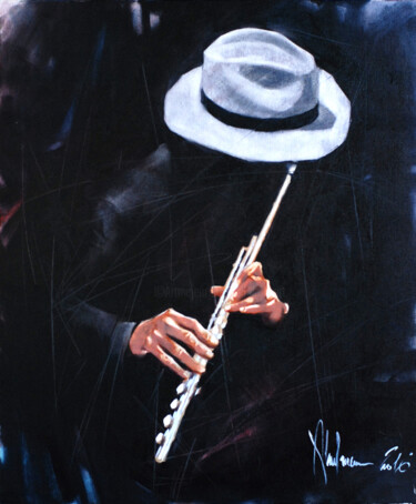 Painting titled "Music" by Igor Shulman, Original Artwork, Oil