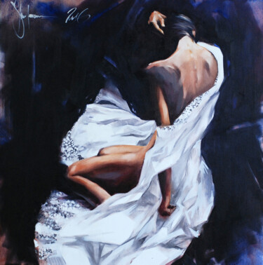 Painting titled "Nude #456" by Igor Shulman, Original Artwork, Oil