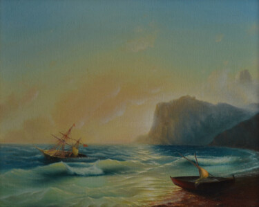 Painting titled "Море. Коктебель.jpg" by Igor Smirnov, Original Artwork, Oil