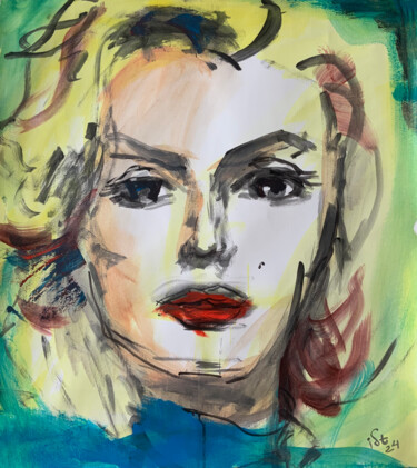 Peinture intitulée "Marilyn" par Igor Studenikin (iSt), Œuvre d'art originale, Acrylique