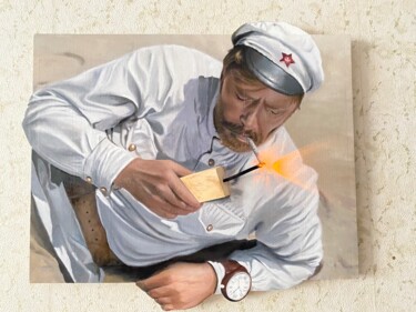 Malarstwo zatytułowany „Картина 3 D " Сухов…” autorstwa Игорь Сурков, Oryginalna praca, Olej