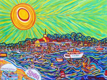 La palme d'or du masque de fer Peinture intitulée "La palme d'or du ma…" par Igor Marceau, Œuvre d'art originale, Acrylique
