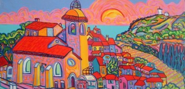 La vie est plus belle à Ramatuelle Peinture intitulée "La vie est plus bel…" par Igor Marceau, Œuvre d'art originale,