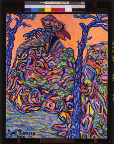 Peinture intitulée "La calanque de Figu…" par Igor Marceau, Œuvre d'art originale, Acrylique Monté sur Châssis en bois