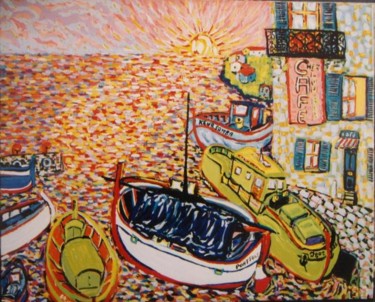 Peinture intitulée "port Salut" par Igor Marceau, Œuvre d'art originale