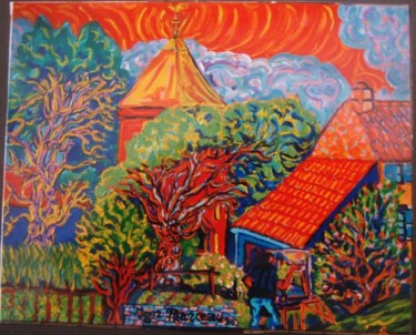 Painting titled "le potager de nicol…" by Igor Marceau, Original Artwork