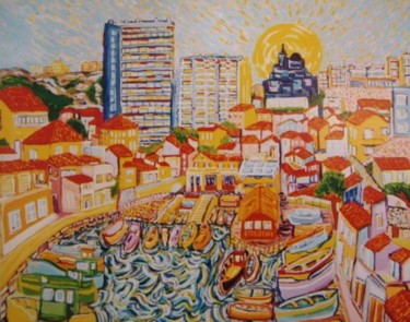 Peinture intitulée "Marseille.le vallon…" par Igor Marceau, Œuvre d'art originale
