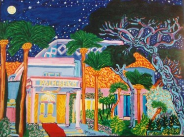 Painting titled "Cannes.le Palm-Beach" by Igor Marceau, Original Artwork