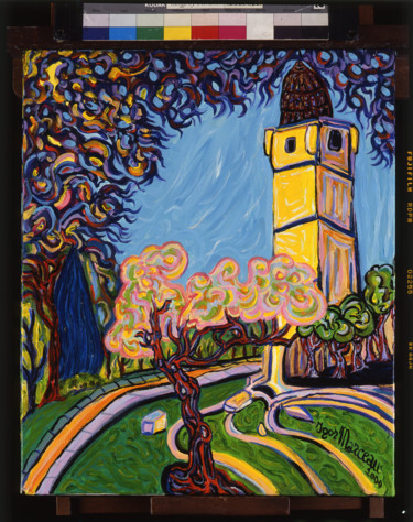 Peinture intitulée "Draguignan.la tour…" par Igor Marceau, Œuvre d'art originale