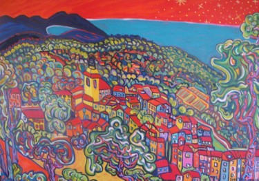 Ramatuelle et la presqu'ile de la tentation Peinture intitulée "Ramatuelle et la pr…" par Igor Marceau, Œuvre d'art originale,