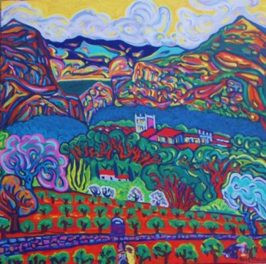 Peinture intitulée "sur les terres d'Al…" par Igor Marceau, Œuvre d'art originale, Huile