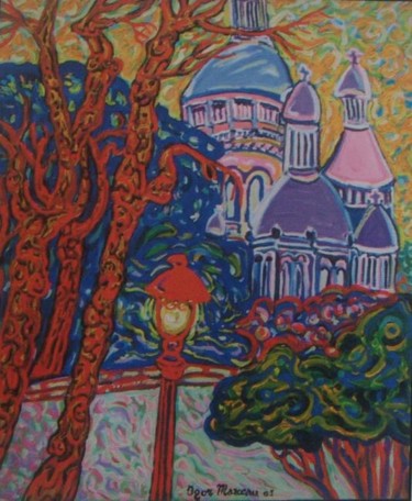 Peinture intitulée "Montmartre" par Igor Marceau, Œuvre d'art originale