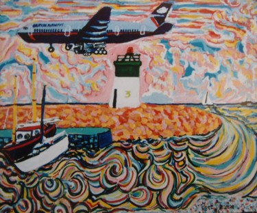 Painting titled "escale à Port St La…" by Igor Marceau, Original Artwork