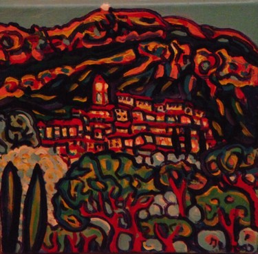 Картина под названием "Chateauneuf de Gras…" - Igor Marceau, Подлинное произведение искусства, Масло