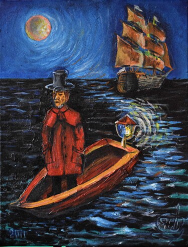 Malarstwo zatytułowany „Oil Painting - "..a…” autorstwa Igor Pozdnyakov, Oryginalna praca, Olej Zamontowany na Drewniana ram…