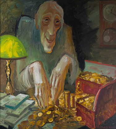 Картина под названием "скряга" - Игорь Семенихин, Подлинное произведение искусства