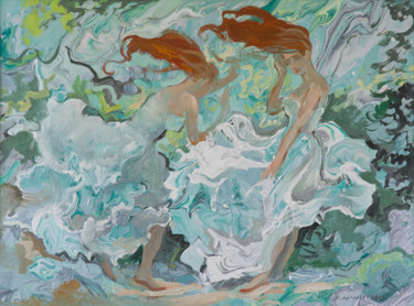 Картина под названием "порыв ветра" - Игорь Семенихин, Подлинное произведение искусства