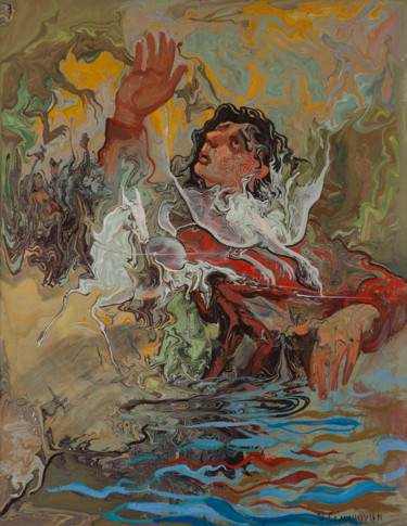 Картина под названием "сон гуливера" - Игорь Семенихин, Подлинное произведение искусства