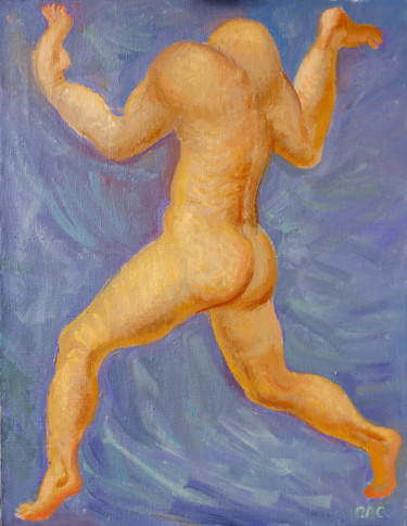 Pintura titulada "Танцор" por Igor Semenikhin, Obra de arte original