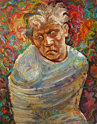 Картина под названием "В смирительной руба…" - Игорь Семенихин, Подлинное произведение искусства