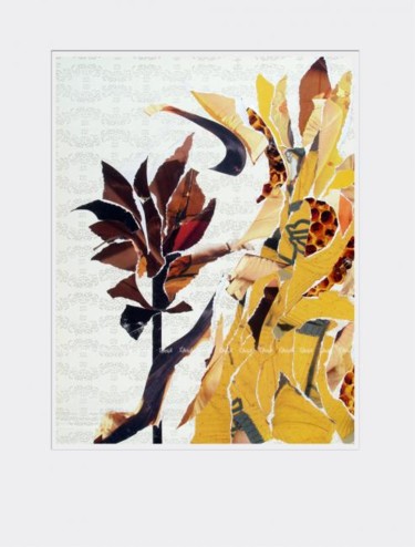 Картина под названием "Floral futurism" - Сирена, Подлинное произведение искусства
