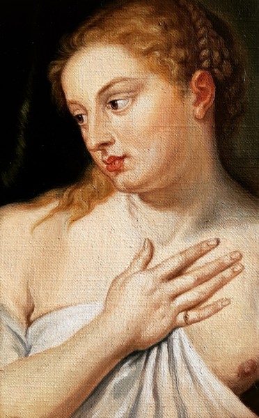 Painting titled "Copie d'un portrait…" by Igor Stepanov, Original Artwork, Oil