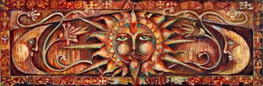 Painting titled "Sun -God ''Horus''" by Tyshler, Original Artwork, Acrylic