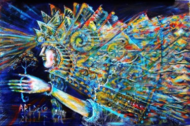 Painting titled "ArtDeco Spirit" by Tyshler, Original Artwork, Acrylic