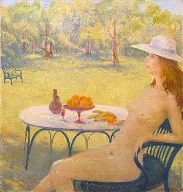 Painting titled "L'été" by Iguizar Samakaev, Original Artwork, Oil