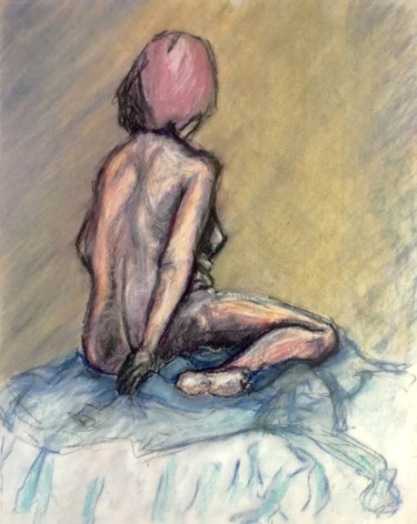 Disegno intitolato "Nude" da Igzotic, Opera d'arte originale, Matite colorate