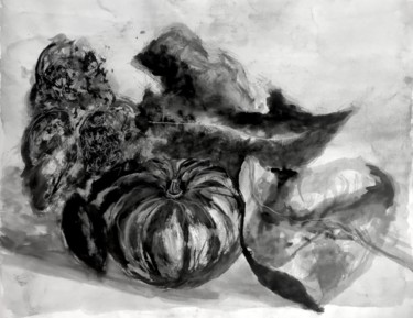 Disegno intitolato "Pumpkin" da Igzotic, Opera d'arte originale, Gesso