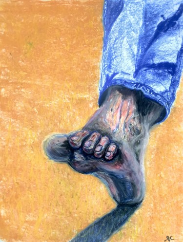 Drawing titled "Tread" by Igzotic, Original Artwork, Chalk
