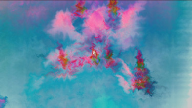 Digitale Kunst mit dem Titel "Falling Sky" von Igzotic, Original-Kunstwerk, Digitale Malerei