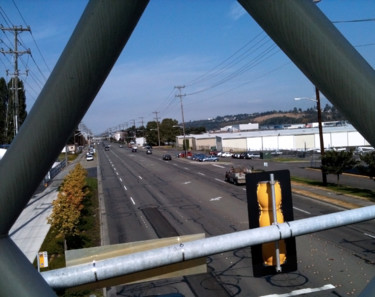 Fotografie getiteld ""Boeing Bridge View"" door Igzotic, Origineel Kunstwerk, Digitale fotografie