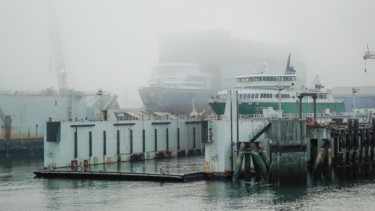 Photographie intitulée "Shipyard" par Igzotic, Œuvre d'art originale, Photographie numérique