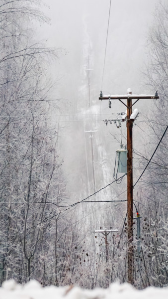 Photography titled "Power Lines" by Igzotic, Original Artwork, Digital Photography