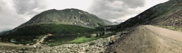 Fotografia zatytułowany „Mountain Lake Panor…” autorstwa Igzotic, Oryginalna praca, Fotografia cyfrowa