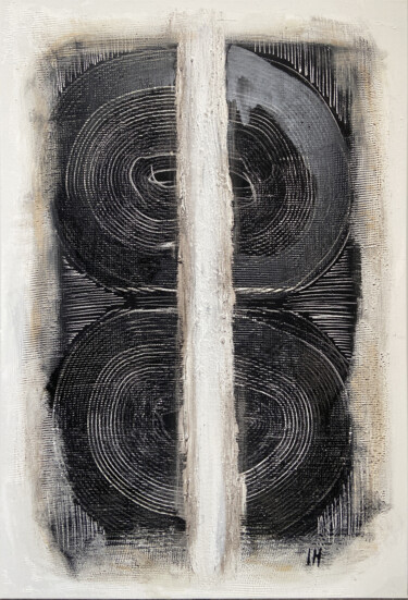 Peinture intitulée "Rondeurs" par Ih Studio Isabelle Hamard, Œuvre d'art originale, Acrylique Monté sur Châssis en bois