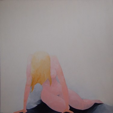 Painting titled "Nude 1" by Ihab Mikhail, Original Artwork, Oil