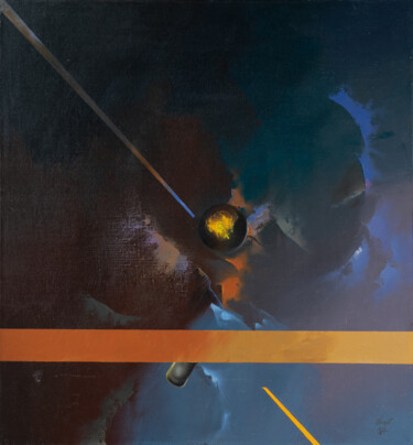 Картина под названием "Abyss into Heaven" - Ihar Kavaleu, Подлинное произведение искусства, Масло Установлен на Деревянная р…