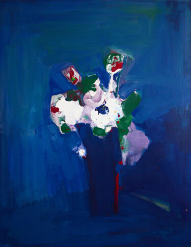 Painting titled "A magical bouquet" by Ihor Melnyk, Original Artwork, Oil Mounted on Wood Stretcher frame