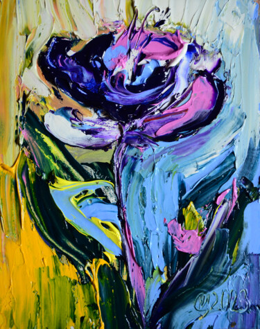 Картина под названием "Blooming spring" - Ihor Melnyk, Подлинное произведение искусства, Масло