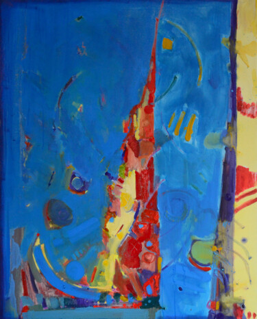 Malerei mit dem Titel "Sky and Dawn" von Ihor Melnyk, Original-Kunstwerk, Öl