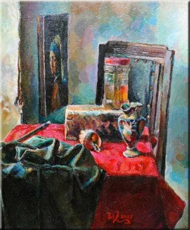 Картина под названием "Натюрморт с ракушкой" - Игорь Карачевский, Подлинное произведение искусства, Масло