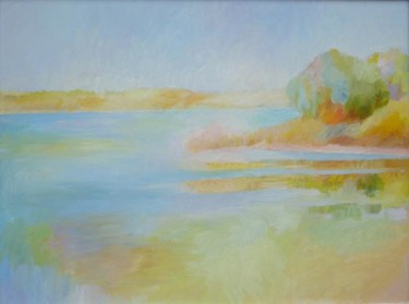 Картина под названием "Озеро Мартыничье.От…" - Игорь Карачевский, Подлинное произведение искусства, Масло