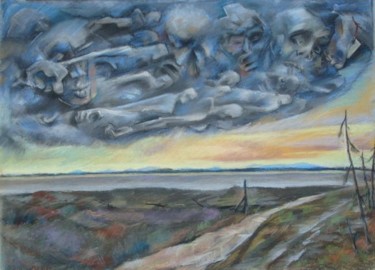 Картина под названием ""Облака плывут,обла…" - Игорь Карачевский, Подлинное произведение искусства, Масло