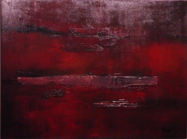 Peinture intitulée "Rouge I (Red I)" par Isabelle Hosier, Œuvre d'art originale